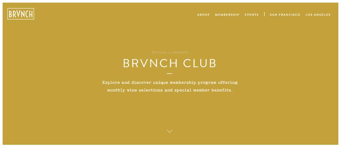 Brvnch SF web design signup page